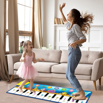 Weokeey Baby Toy for 1 Year Old Piano Mat Educational Toy Dance Mat Gift Music Mat Montessori Children's Toy for 1 2 3 4 Year Old Boys Girls