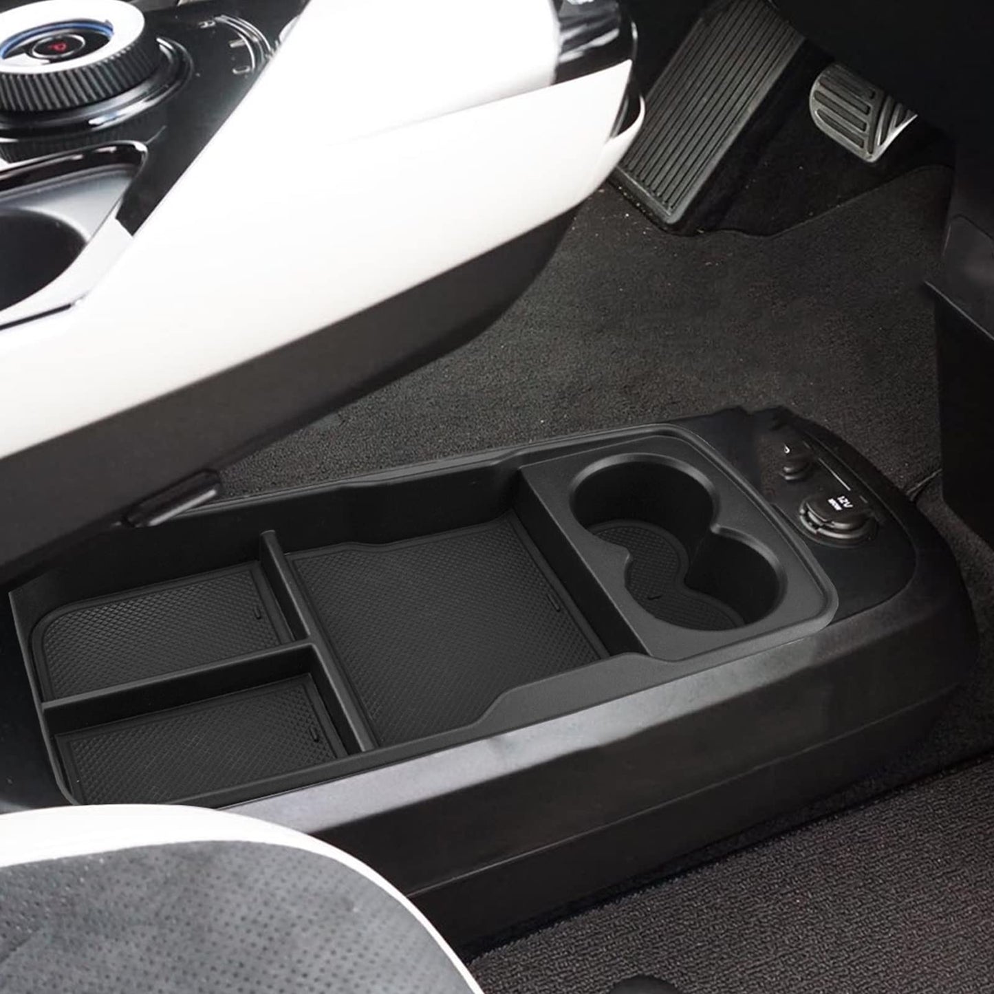 YEE PIN Storage Box Compatible with Kia EV6 2022 2023 Center Console Organizer Tray for EV6 2023 Armrest Organizer Accessories Interior Central Control