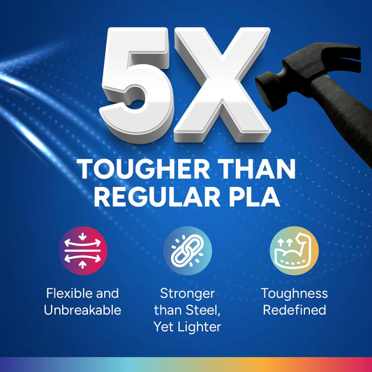 OVERTURE PLA+ Filament 1.75mm Champagne 1KG, precision (±0.02mm) - High strength & more durable 3D printer filament PLA Plus, environmentally friendly & compatible with FDM printers.