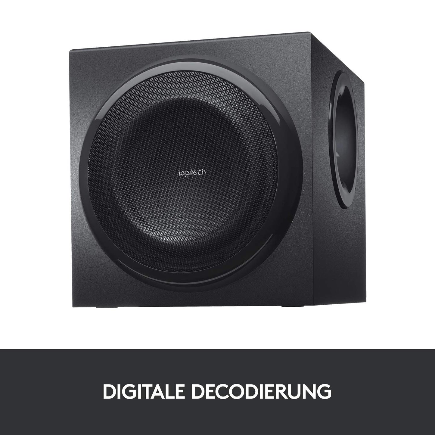 Logitech Z906 5.1 Sound System, speakers with 1000 watts surround sound, THX, multiple audio inputs, remote control, EU plug, compatible with PC/PS4/Xbox/stereo system/TV/smartphone/tablet - Black