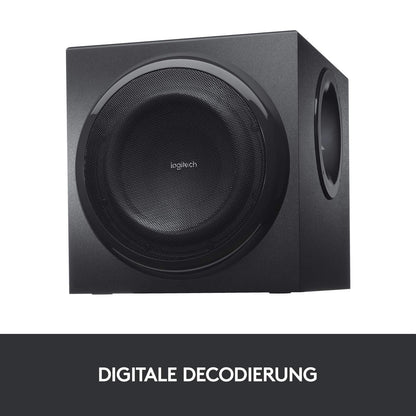 Logitech Z906 5.1 Sound System, speakers with 1000 watts surround sound, THX, multiple audio inputs, remote control, EU plug, compatible with PC/PS4/Xbox/stereo system/TV/smartphone/tablet - Black