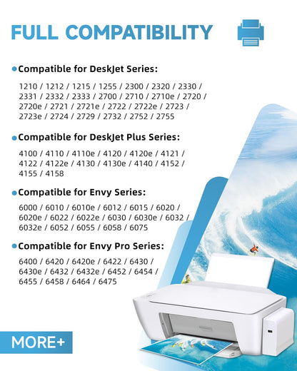 305 XL ink cartridges, Compatible with Original HP 305 ink cartridges, 305 XL Black/Color | 750/450+ pages for HP DeskJet 2820e 2800e 2810e 2700 2710e Plus 4100 4120 Envy 6000 6020e