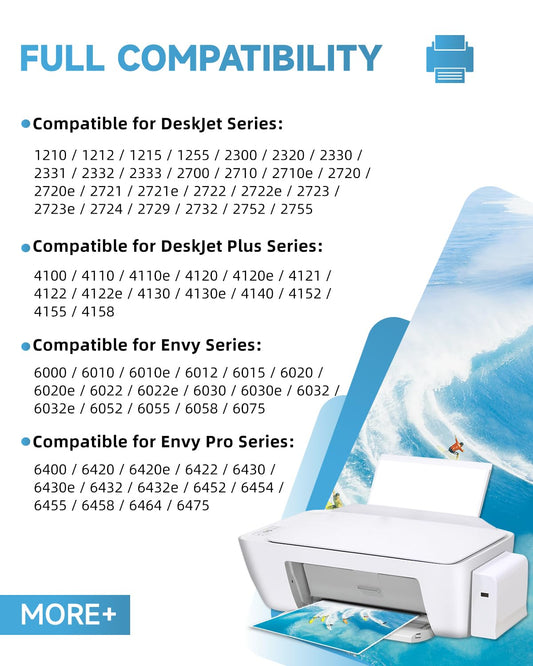 305 XL ink cartridges, Compatible with Original HP 305 ink cartridges, 305 XL Black/Color | 750/450+ pages for HP DeskJet 2820e 2800e 2810e 2700 2710e Plus 4100 4120 Envy 6000 6020e