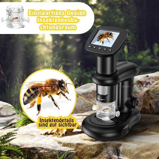 IMICHI microscopes for kids with LCD screen, 1000X magnification, clear image, unique insect viewer, portable digital microscope.