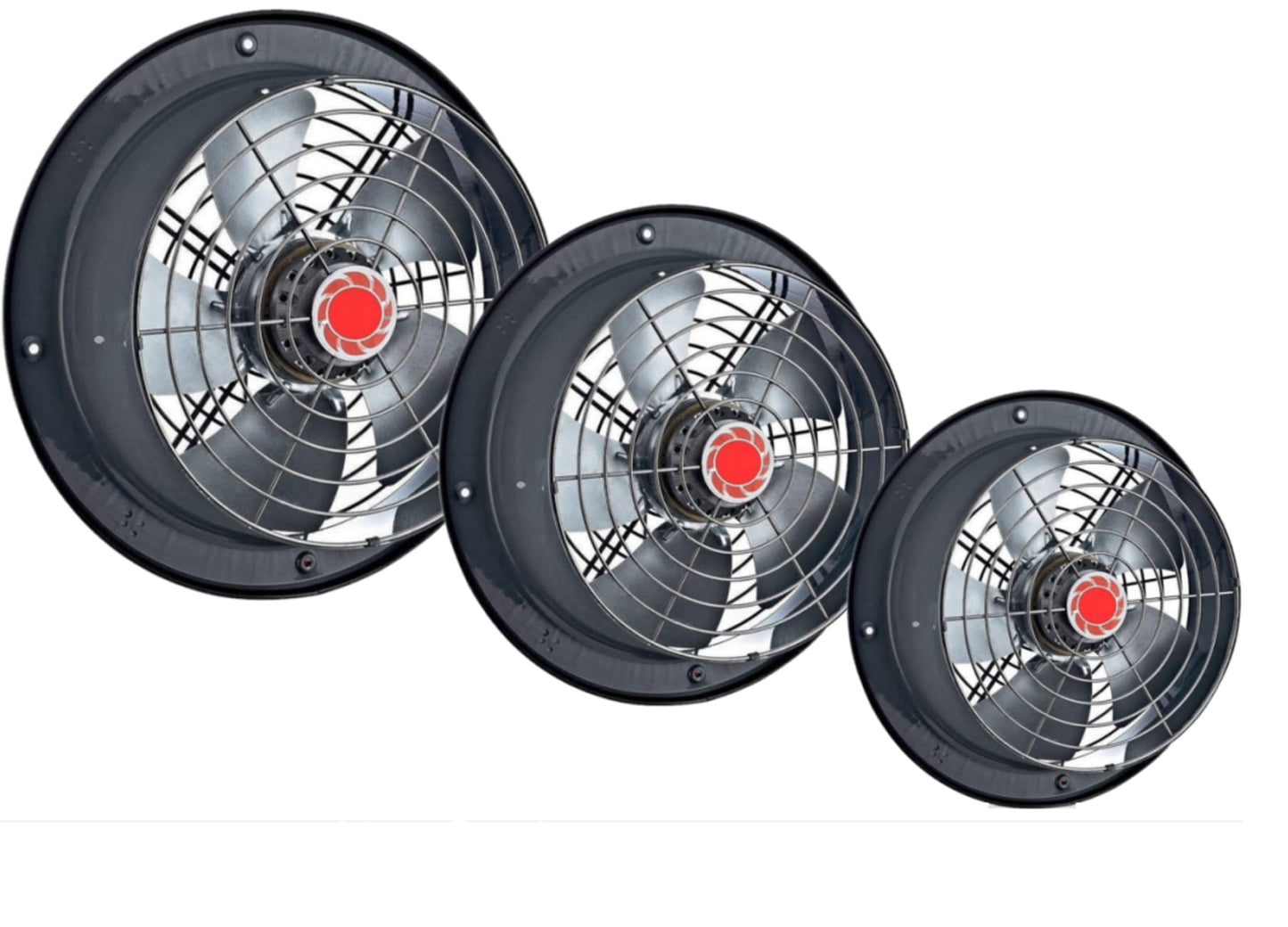 Uzman-Versand RAF200 wall fan, axial fan blower, wall fan, window fan, window blower, window ventilator, wall ventilator, roof wall fan for bathroom and kitchen.