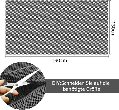 Non-slip rug pad, rug gripper, car non-slip mat, waterproof anti-slip mat for shelves, drawers, cars, pallets, rugs (130 x 190 cm)