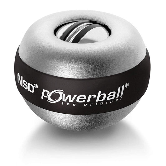 Powerball The Big Titan Autostart, gyroscope hand trainer for big hands including winding mechanism and tachometer, aluminum-silver, the original from Kernpower.