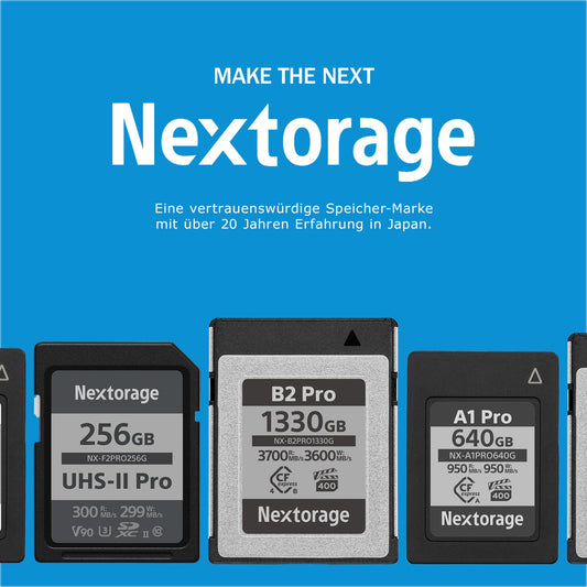 Nextorage CFexpress Type A Card 480GB, VPG200 Japanese memory card data storage CF Express Type A Card, camera accessory for Sony/Fujifilm, A1SE NX-A1SE480G.