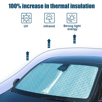 Opaltool Front Windshield Sunshade Car Replacement for Porsche 718 Cayman 2017-2025, Front Windshield Cover Car Foldable Windshield Cover Inner Blocks UV Rays Sun Visor Protector