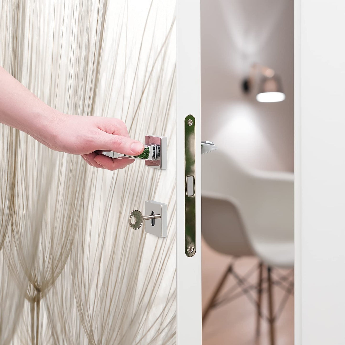 Finest Folia door film 90x200 cm door wallpaper door poster film for door living room children's room kitchen door sticker bathroom sticker self-adhesive TF02 (07 dandelion)