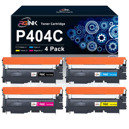 RGiNK CLT-P404C CLT-404S Toner Compatible for Samsung 404S Toner for Samsung C480W Xpress SL C480FW C430W C480FN C480 C430 C43X C48X CLT-K404S CLT-Y404S CLT-C404S CLT-M404S (Black Cyan Yellow Magenta)