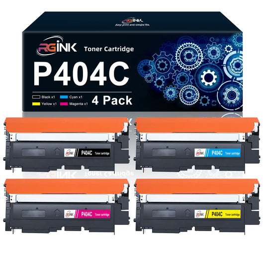 RGiNK CLT-P404C CLT-404S Toner Compatible for Samsung 404S Toner for Samsung C480W Xpress SL C480FW C430W C480FN C480 C430 C43X C48X CLT-K404S CLT-Y404S CLT-C404S CLT-M404S (Black Cyan Yellow Magenta)