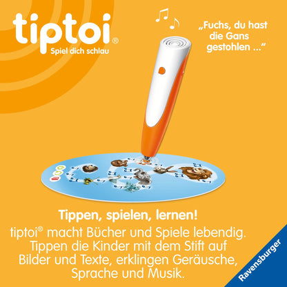 Ravensburger tiptoi Pen with Song Table 00233 - The playful learning system, educational toy for children aged 2 and up - with tiptoi pen