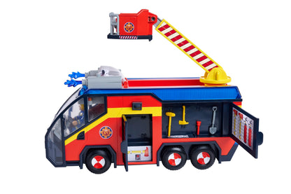 Fireman Sam Fire Engine Jupiter with light effects - Sturdy toy vehicle for children aged 3 and up, large emergency vehicle with sound and light, perfect for firetruck fans.
