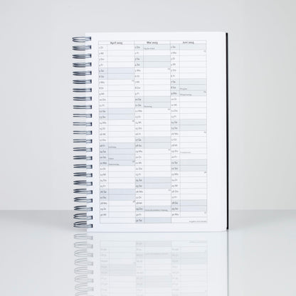 2025 The BIG Thick - A4 Calendar - BLACKBERRY (purple) by edition cumulus - MADE IN GERMANY - ample space for your daily appointments - perfect for office and home