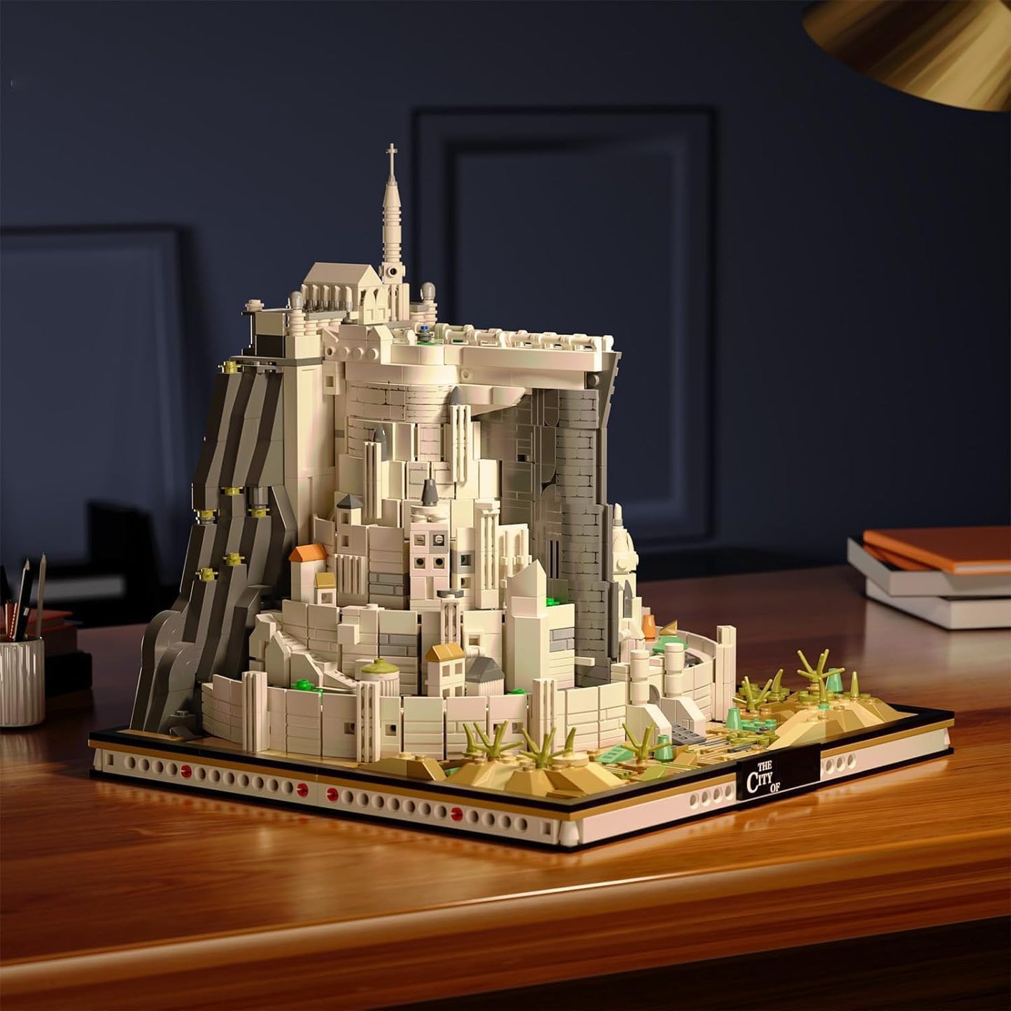TOY PLAYER Architecture Building Blocks Ideas Mini Bricks, Movie STEM Lord Magic Moc Rings decoration Gift for Adult Boys 8-16+ Not Compatible With Lego 1680pcs