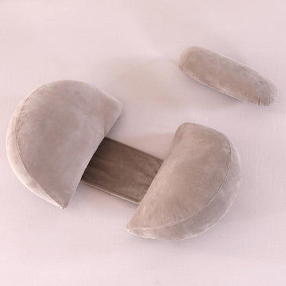 MINGPINHUIUS Pregnancy Pillow Nursing Pillow, U-shaped Pregnancy Pillow, Side Sleeper Pillow with Removable and Washable Cover, Support for Back Belly Hips Legs (Khaki)