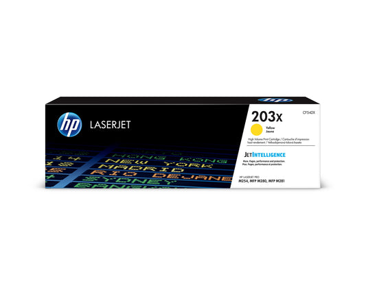 HP 203X (CF542X) Original Yellow High Yield Toner for HP LaserJet Pro M254, XL