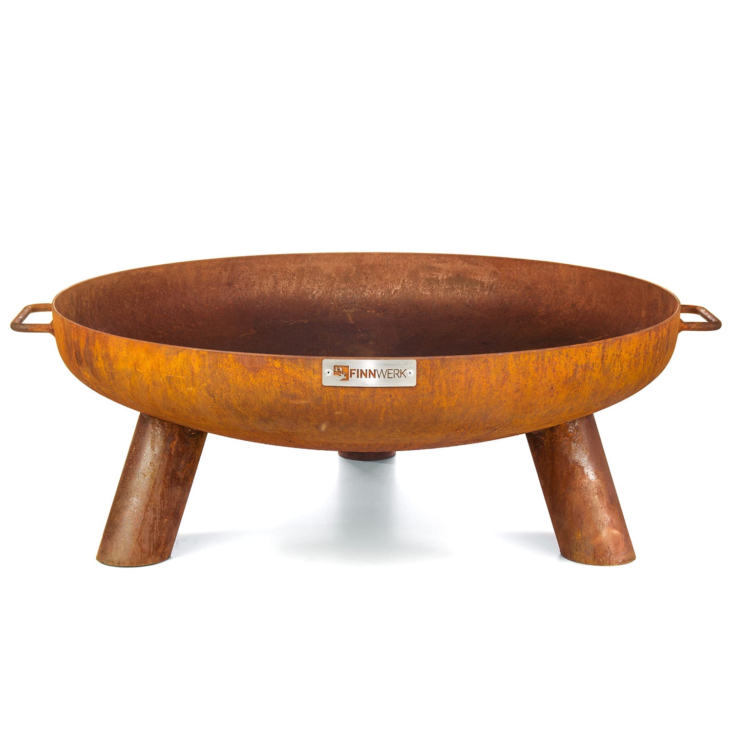 Finnwerk HARRI fire bowl in rust look 70cm - Exclusive steel with elegant rust patina - Fire bowls for the garden - Decorative and rustic - Fire bowl cover sold separately.