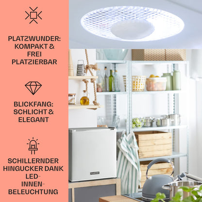 Klarstein mini fridge for room, 13L mini fridge for drinks & cosmetics, Small minibar, fridge small & quiet, Adjustable shelf, small skincare fridge 5-15°C