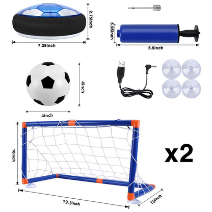 SUNACE Air Power Soccer Kids Toy - Hover Ball with Powerful LED Lighting and Foam Bumpers for Indoor Outdoor Play, Toy for Boys and Girls Hover Ball Game Kids