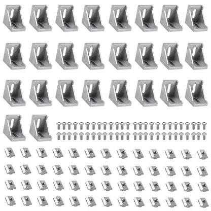 iMetrx 26 pieces 30x30 aluminum profile aluminum angle corner connector aluminum profile 30x30 angle (silver) from