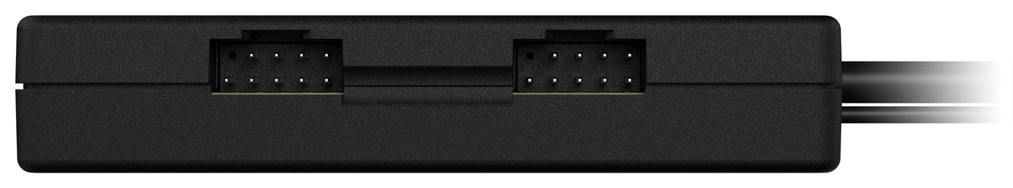 Corsair Internal 4-Port Hub - 4X USB 2.0 ports 9-pin - Easy attachment via magnet - Compatible with most Intel and AMD motherboards - Black