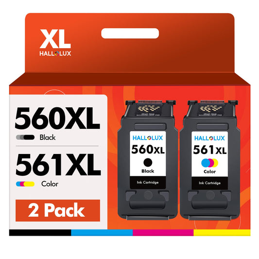 HELLOLUX PG-560XL CL-561XL printer cartridges for Canon 560 561 cartridges for Canon Pixma TS5350i cartridges TS5351i TS5350a TS7450A TS7451A TS7450i TS5350 TS7450 TS7451i TS5351 (Black Color)