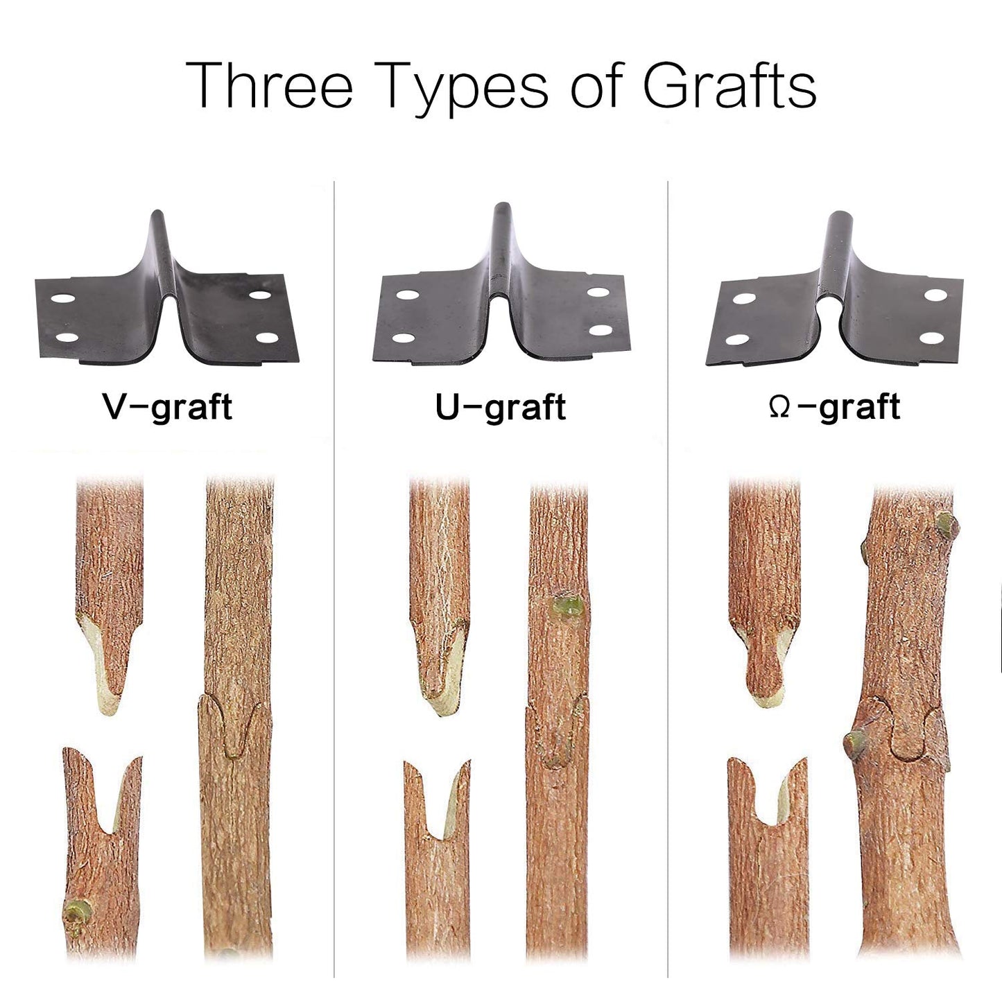 Yolando Fruit Tree Grafting Shears, 2-in-1 Professional Garden Fruit Tree Grafting Shear Ratchet Shear Set, Single-handed Grafting Cutting Tool for Flowers Tree Plant Branches, Garden Grafting Tool