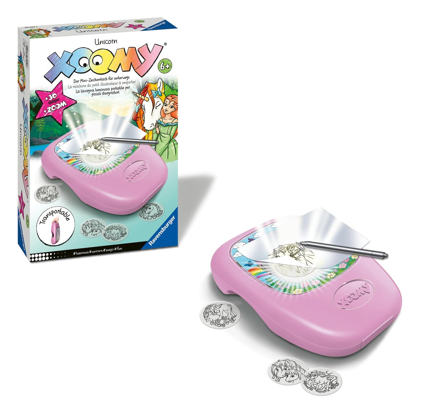 Ravensburger Xoomy Midi Unicorn 23534 - Learn to draw magical unicorns, creative drawing and painting for kids aged 6 and up.