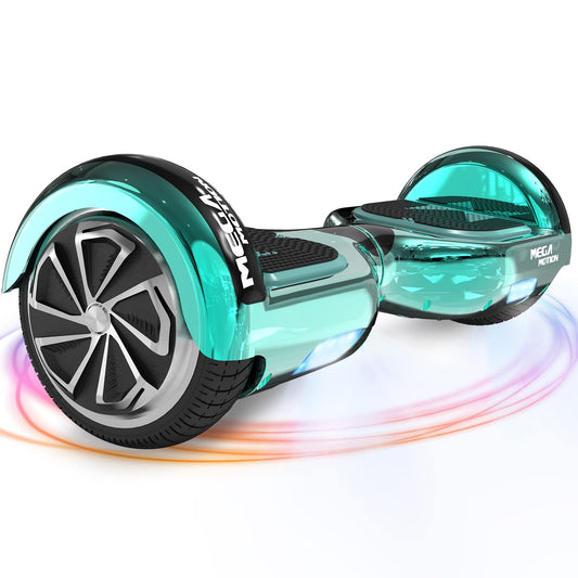MEGA MOTION Hoverboard, 6.5 inch with Two Wheels Hoverboards for Kids with Bluetooth Speaker, Powerful Motor, LED Lights, the perfect gift for children 8 years and up.