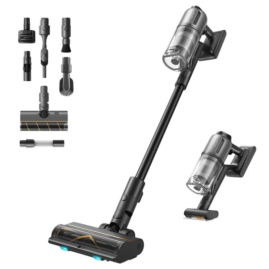 Dreame Z30 Cordless Stick Vacuum, 310 AW Suction Power, 90 min Max Cleaning Time, Dust-Reveal Technology, Pet Hair Removal Tool, Multi-Surface Cleaning Power, Dirt Detection.