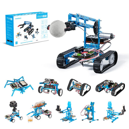Makeblock mBot Ultimate Robot Build 10 in 1, 160+ mechanical building modules for programming development, programmable robot compatible with Scratch Arduino programming, STEM toy.