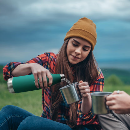 750ml thermos bottle, double-walled thermos flask suitable for carbonation, BPA-free leak-proof water bottle, insulated stainless steel drinking bottle for university, work, travel, sports, outdoor activities, boys, girls