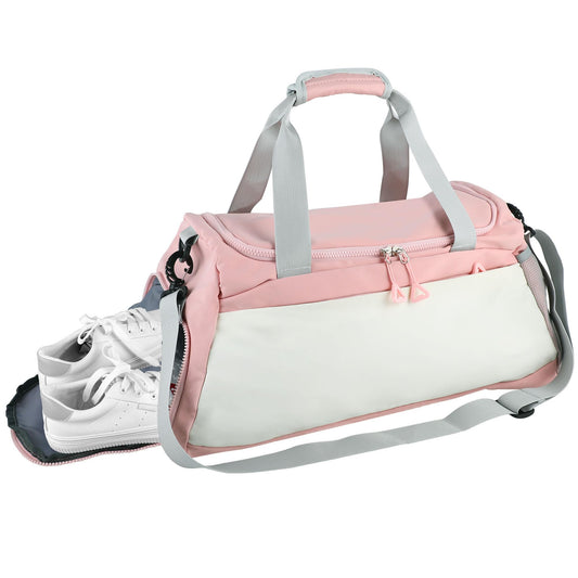 Sports bag for men and women, pink, fashionable.