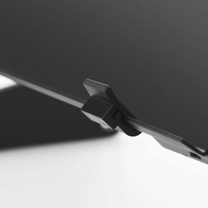 LifeBasis Laptop Stand Foldable Fully Adjustable Notebook Stand Aluminum Alloy Portable Bed Breakfast Tray Book Stand for Ultrabook Notebook up to 17", Black PACKAGING