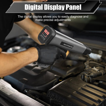 Timing light strobe lamp 12V timing light gun trigger adjust lamp digital engine timing light for car motorcycle boat airplane lawnmower ignition timing detection tool