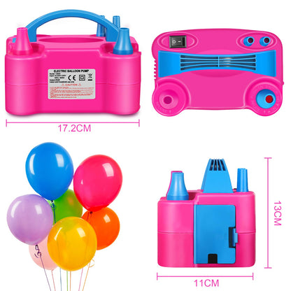 HELESIN Electric Balloon Pump, 600W Portable Balloon Inflator with 2 Inflation Modes, Balloon Blower for Birthday, Party, Christmas Decorations.