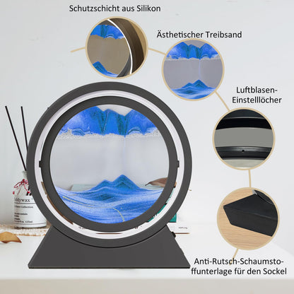 You like Sand Pictures To Spin, 3D Dynamic Sand Picture with LED Light, 10 Inch Moving Sand Art, Flowing Sand Art for Adults Kids, Moving Sand Art Picture Landscape (Black and Blue)
