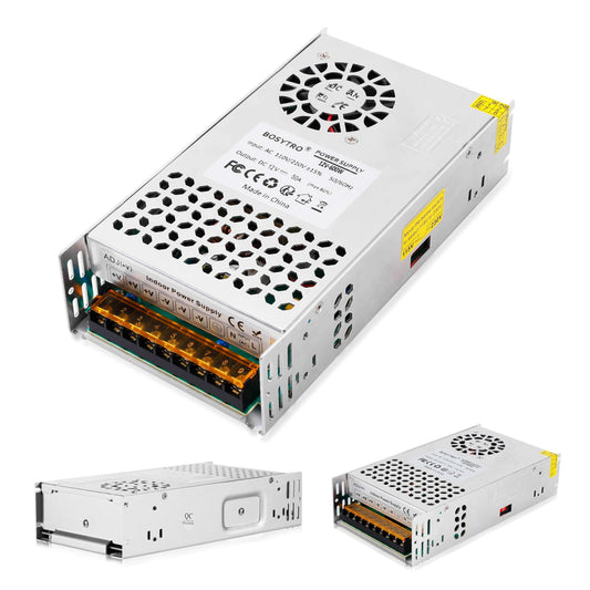 BOSYTRO 12V 50A 600W Switching Power Supply, 12V Universal Regulated Power Supply AC110V/220V (SMPS) LED Transformer for LED Strip Light, CCTV Camera Security System, Radio, Computer Project.