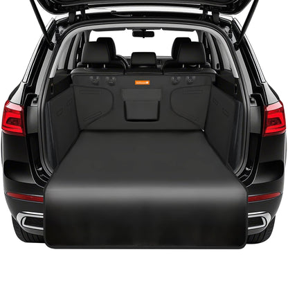Alfheim Cargo Liner for Dogs - water-repellent & easy to clean - Universal Fit Car Boot Cover - Black Cargo Mat with Bumper Flap (Black)