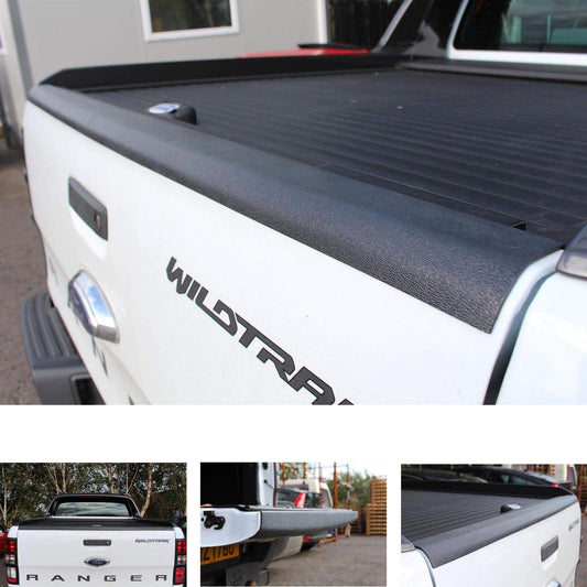 JHCHAN Tailgate Guard Bumper Cover for Ford Ranger 2012-2022 T6 T7 T8 Wildtrak XL XLT Limited Stormtrak Wolftrak Raptor