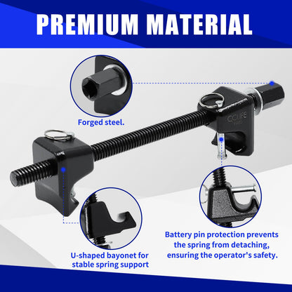 CCLIFE coil spring compressor 320mm, 2-piece professional car spring compressor tool for shock absorbers.