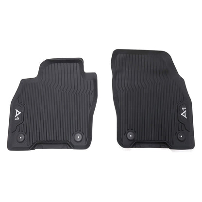 Audi 82B061501041 Premium rubber floor mats 2x front Original rubber mats all-weather mats, black