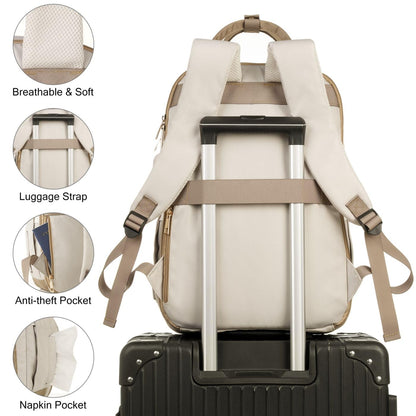 YAMTION Backpack Laptop Women 17.3 Inch, School Backpack Girls Teenager School Bag Women for School Uni Travel Study, Laptop Backpack Gifts for Educators Teachers Business