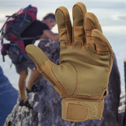 COZOME Motorcycle Gloves Men, Strong Motorcycle Gloves with Protectors, Summer Breathable Gloves with Touchscreen for Motocross, Quad, Moped, Scooter, Mountain Bike