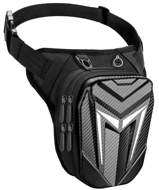 Mohard leg bag motorcycle, waterproof thigh pouch fanny pack, durable Eva motorcycle leg bag, expandable storage tank bag, sport shoulder bags for cycling, hiking, climbing.