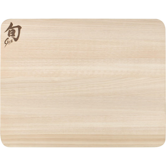 KAI Shun Hinoki Cutting Board, Size S - Japanese Cypress - Dimension 27.5 x 21.5 x 1 cm Cutting surface Wooden board for cutting.