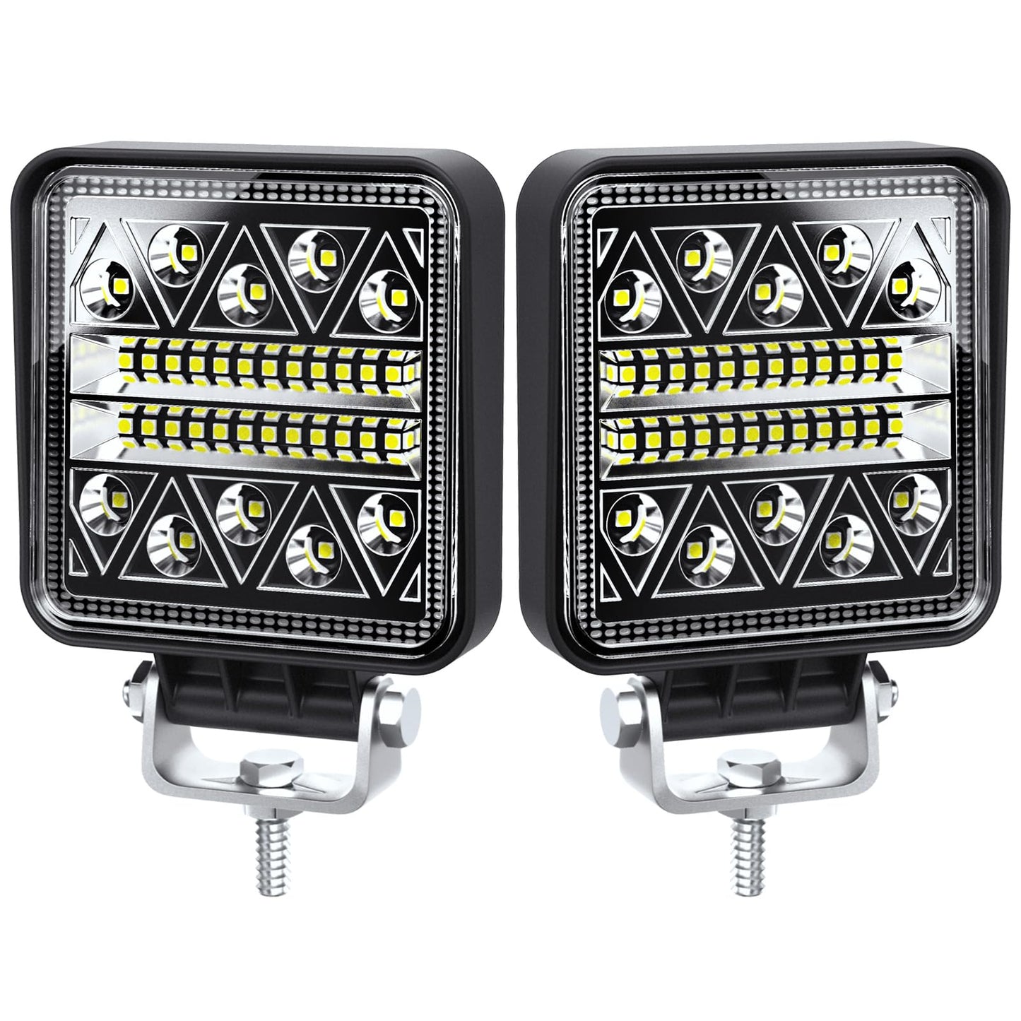 antom LED work light 2Pcs LED headlights 12v 24V tractor 102W LED additional headlights 12v for excavators tractors tractors forklifts ATV trucks off-road