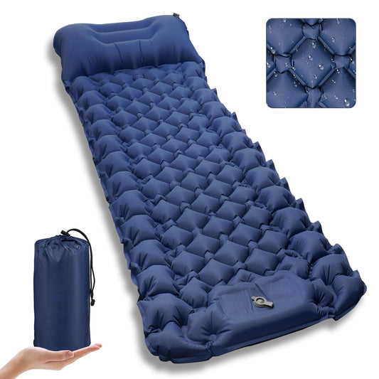 Kiaitre Self-Inflating Sleeping Pad, 9CM Ultralight Inflatable Air Mattress, Portable Compact Camping Mat Air Pad for Camping, Hiking, Backpacking, and Trekking.